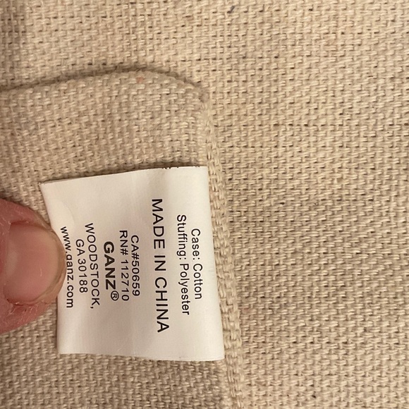 GANZ Holiday Pillow Covers with Green and Red Ornaments/ Lot of 2 /16 by 16 in - Picture 6 of 7